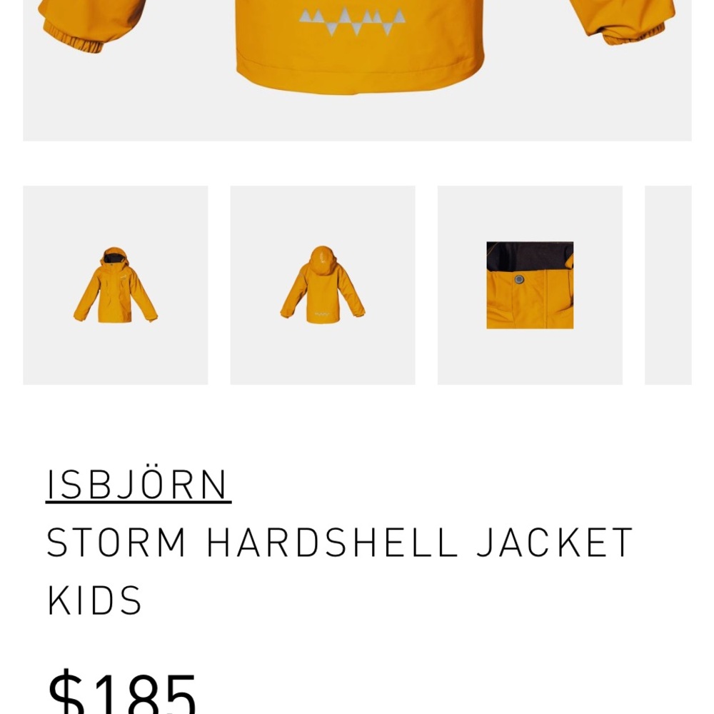 Yellow Shell Jacket with Reflective Detail - Picture 2 of 10